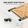 8FT Sliding Barn Door Hardware Kit, 330LBS Loading Heavy Duty Barn Door Track Kit for Single Door, Fit 3.7-4.3FT Wide and 1.3"-1.8" Thick Door Panel,