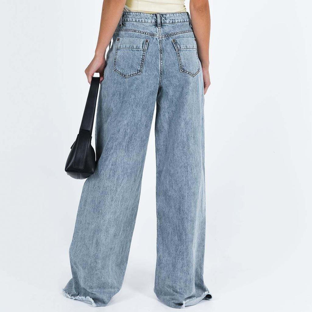 Женские мешковатые джинсы в стиле хип-хоп, широкие джинсы со средней и низкой талией, свободные джинсы-бойфренды, винтажные джинсовые брюки