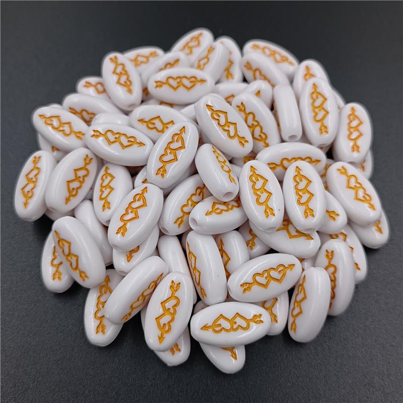 10 шт. эллиптические плоские бусины-разделители с алфавитом «сделай сам» для изготовления ювелирных изделий, ожерелья, браслета