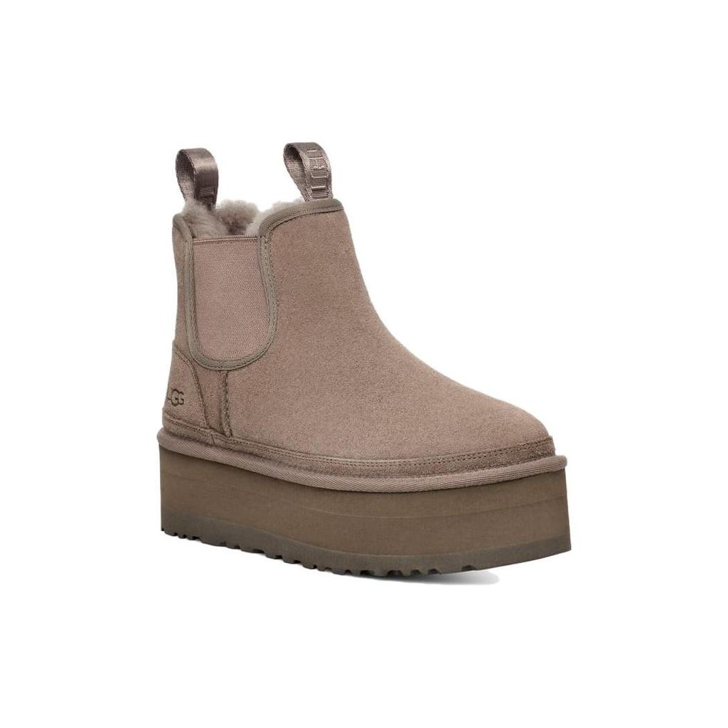 UGG Neumel Suede Warm Non-Slip Universal Simple Short Mid-Snow Boots Women boots Brown 1134526-SKP