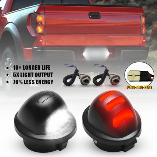 LED Plate Rear License Light Tag Bumper For Lamp Assembly Ford F150 F350 F250