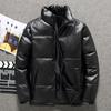 Зимняя утолщенная мужская куртка из искусственной кожи в корейском стиле, свободная, модная, для студентов, для мальчиков и девочек