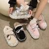 Thickened Cotton Boots Waterproof Thick Soled Anti-skid Ladies' Cute Cotton Shoes Winter Warm Down Lightweight and Comfortable