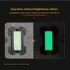 Velcro Glow In Dark Identification Tag Luminous Mounting Buckle Backpack Patch for Hiking Travel Luggage