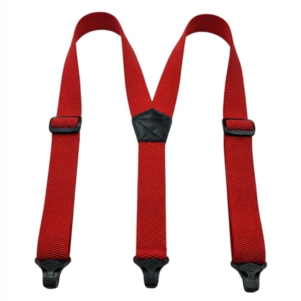with 3 Gripper Clasps Work Suspenders Heavy Duty Elastic Pants Braces Men Gift