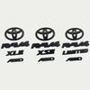 4 шт. Матовый черный АБС-НАКЛАДКА логотип Шильдик для 2019 - 2024 TOYOTA RAV4 XLE XLE LIMITED НАБОР ШИЛЬДИКОВ Наклейка на багажник Автоаксессуар