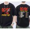 Pwr Up World Tour Two-Sided Shirt Celebrity Tailored Clothing Graphic Tshirts Street Fashion Short-sleev