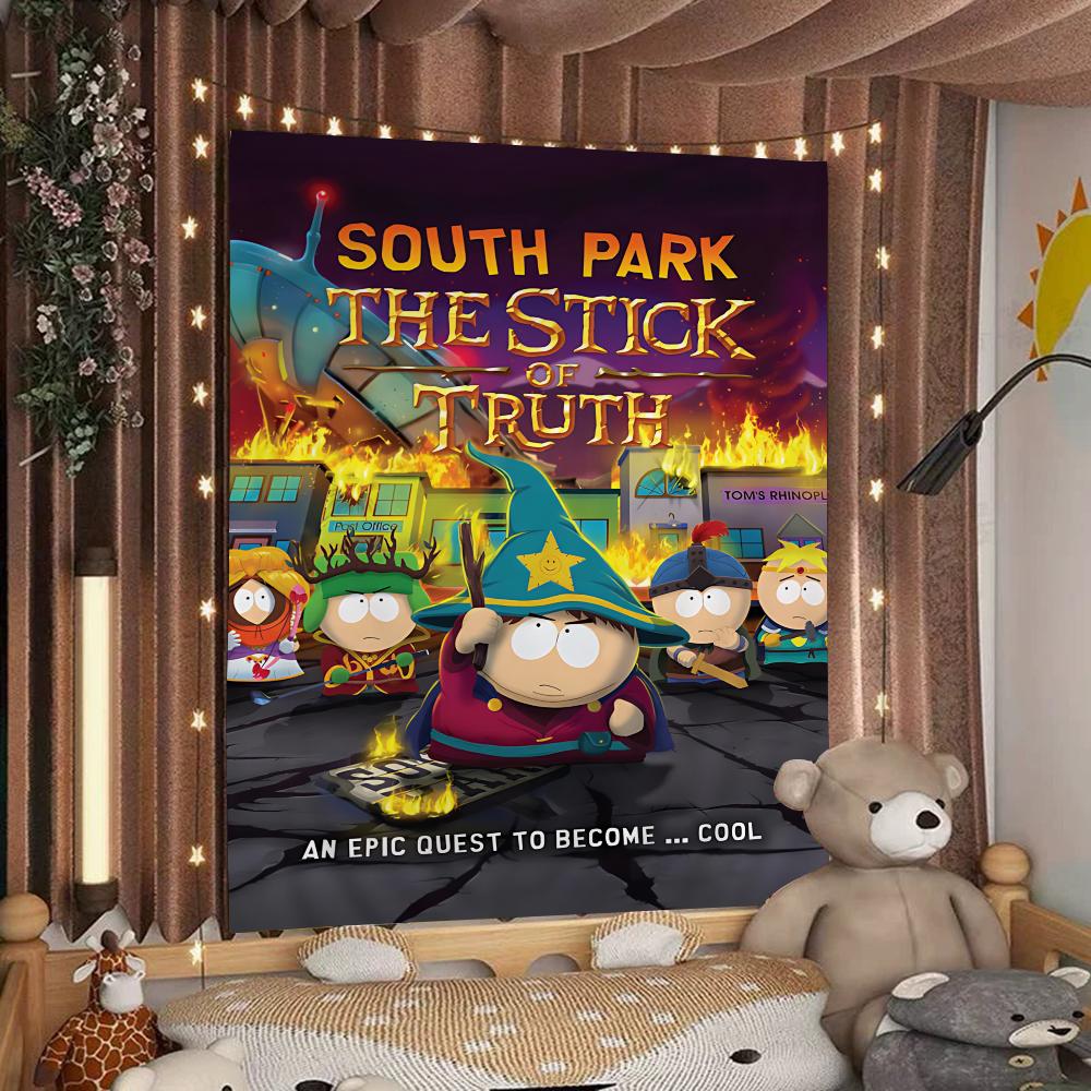 Мультяшный SouthparkS Мультяшный Гобелен Настенное Украшение Домашний Декор для Дома