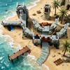 Новый MOC Средневековый Замок Архитектурная Уличная Сцена Модель Домашнее Украшение Строительные Блоки Праздничный Подарок