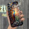 Чехол для телефона 'Перья павлина' для Samsung A25 A13 A33 5G A54 A36 A35 A56 A52 A14 Ударопрочный стеклянный чехол