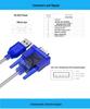 USB-кабель к RS232, 9-контактный, последовательный, с разъемом "мама", промышленного класса