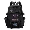 KATSEYE Print Canvas Backpack Korean Pop Student Bookbag Large Capacity Lightweight