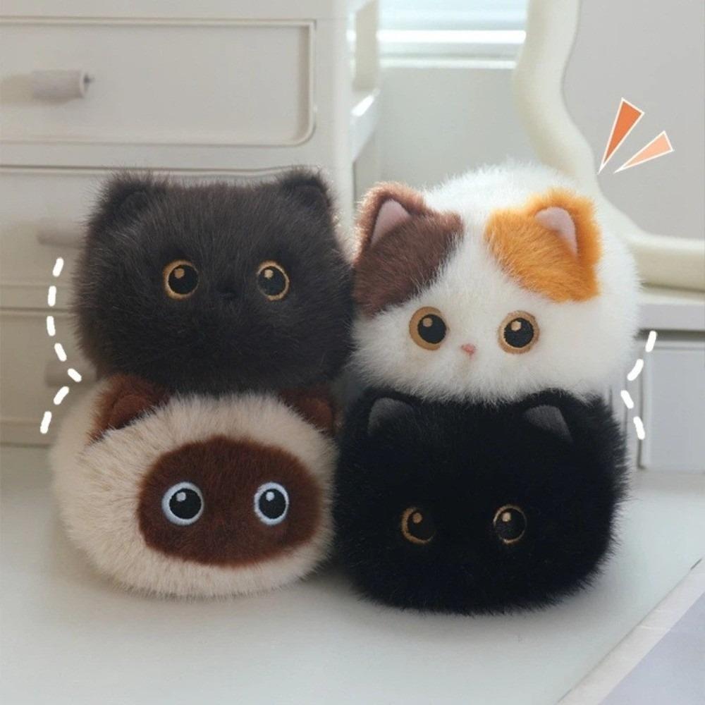 Soothing Feature Stuffed Animal Cat Soft Fluffy Fluffy Cat Toy Soft Cat Plush Toy Baby Gift