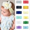 Детские нейлоновые повязки на голову, резинки для волос с бантом, аксессуары для волос для маленьких девочек, новорожденных, детей ясельного возраста