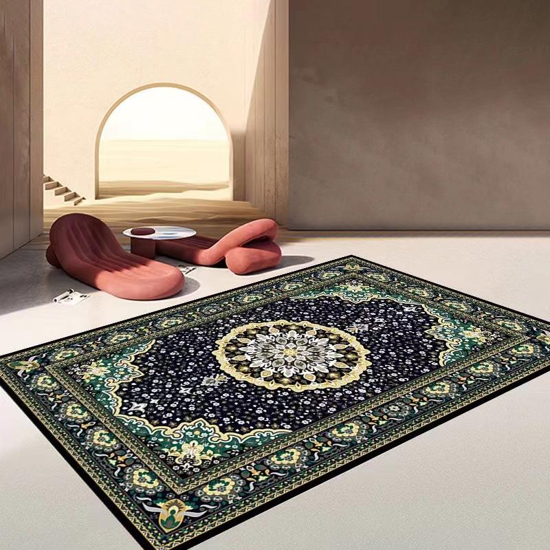 Fashionable European Retro Persian Carpets, Living Room and Bedroom Skin Friendly Carpets, Ethnic Style Decorative Carpets