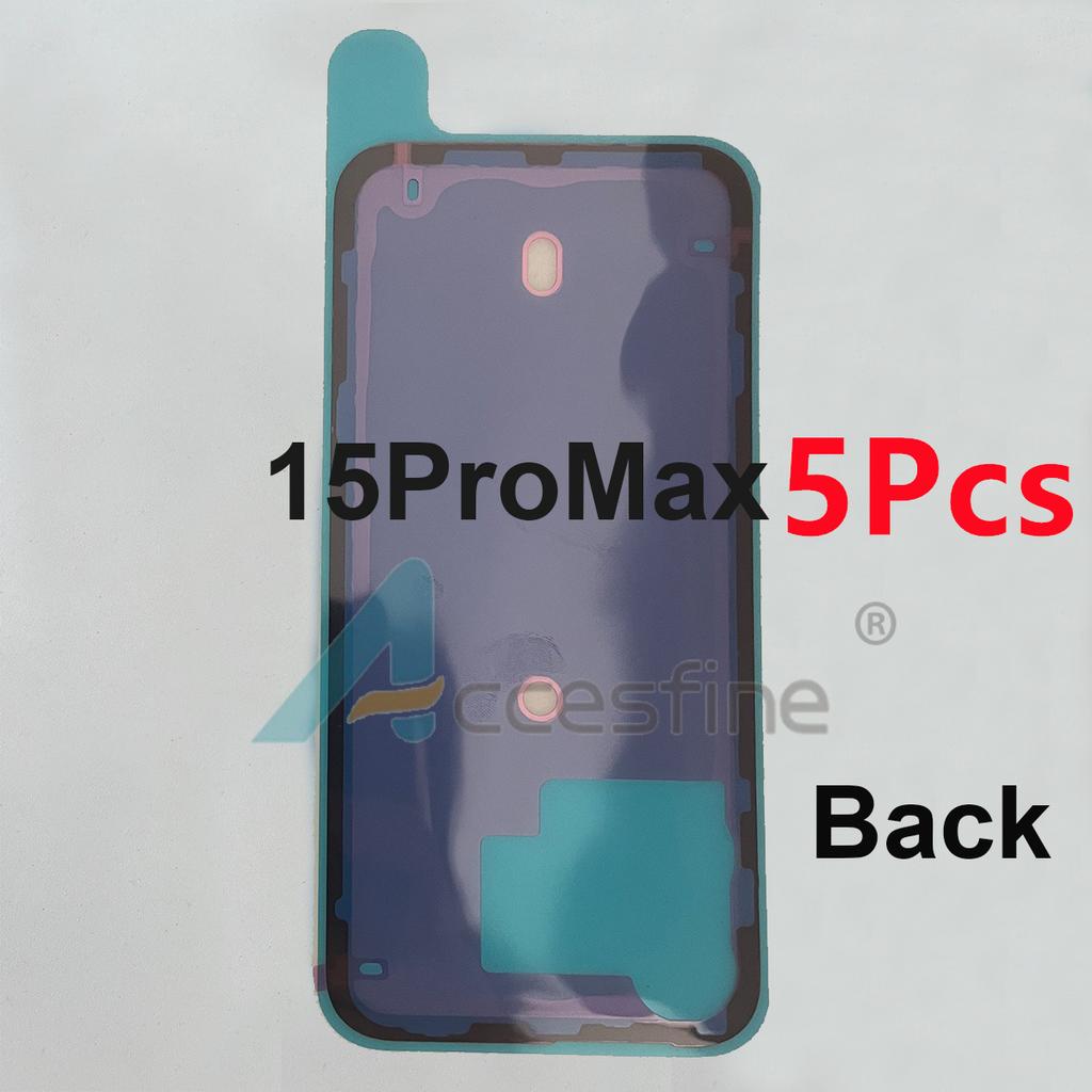 5x Back Cover Side Waterproof Seal Sticker for iP16 15 Plus 14 Pro Max Adhesive Battery Back Door Housing Tape Repair