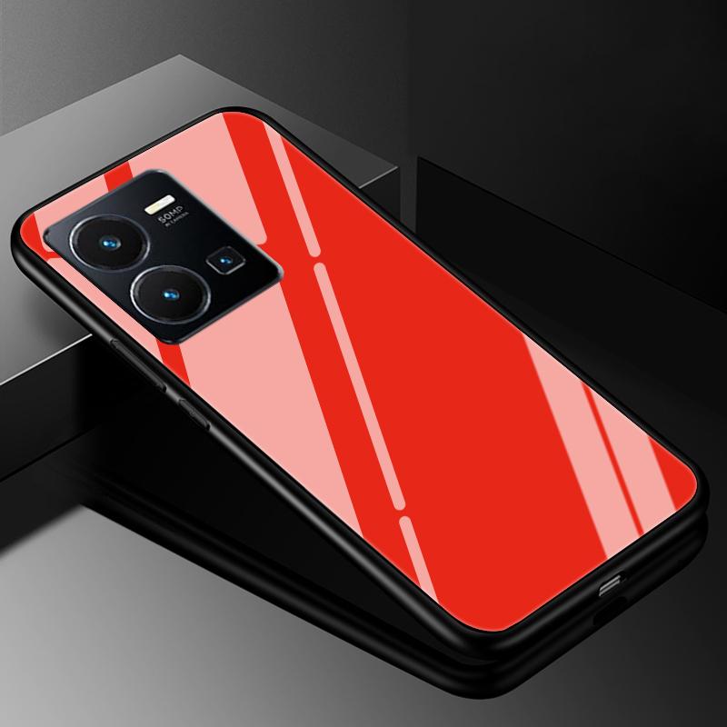 Чехол-крышка для VIVO Y35 2022, Чехлы из закаленного стекла для Vivo V21 5G 4G V21E Y11S Y12S Y20S V20 SE Y03 V2022 V2023, Жесткий задний бампер