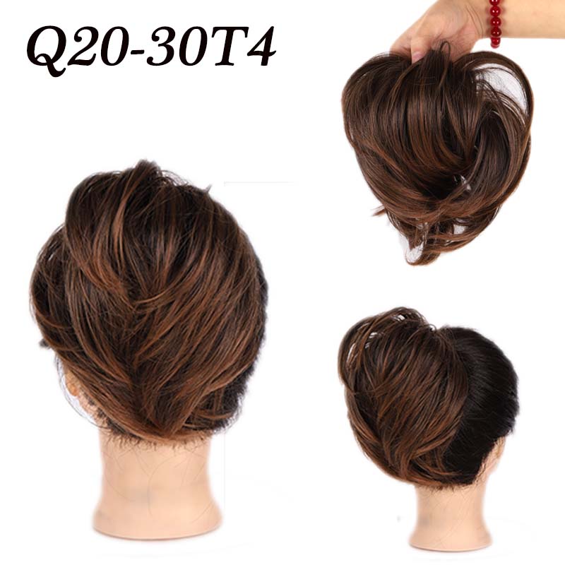 Модные булочки для наращивания волос, эластичные синтетические грязные резинки для волос, шиньон, эластичная лента, шиньоны для женщин