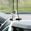 Car Swing Astronaut Hanging Decoration Resin Craft Auto Rearview Mirror Cartoon Spaceman Pendant Ornament Interior Accessories