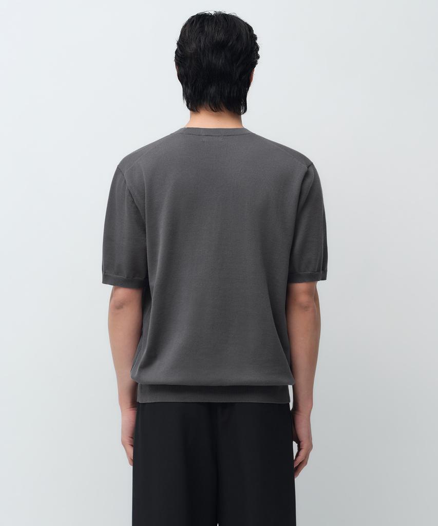 MUSINSA STANDARD Washable Supima Cotton Crew Neck Short Sleeve Knit [Gray]