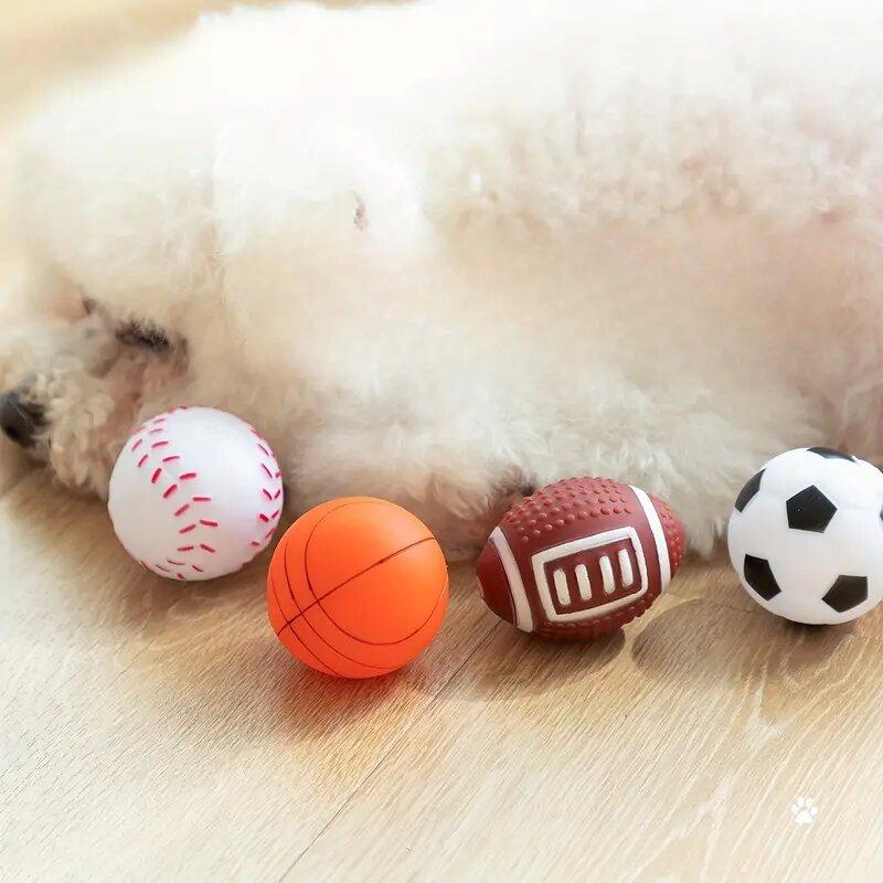 Футбольные регби-игрушки из латекса для всех пород, прочные, для скрежетания зубами, для дрессировки собак и кошек, товары для животных, пищащие, устойчивые к жеванию, устойчивые к укусам, аксессуары