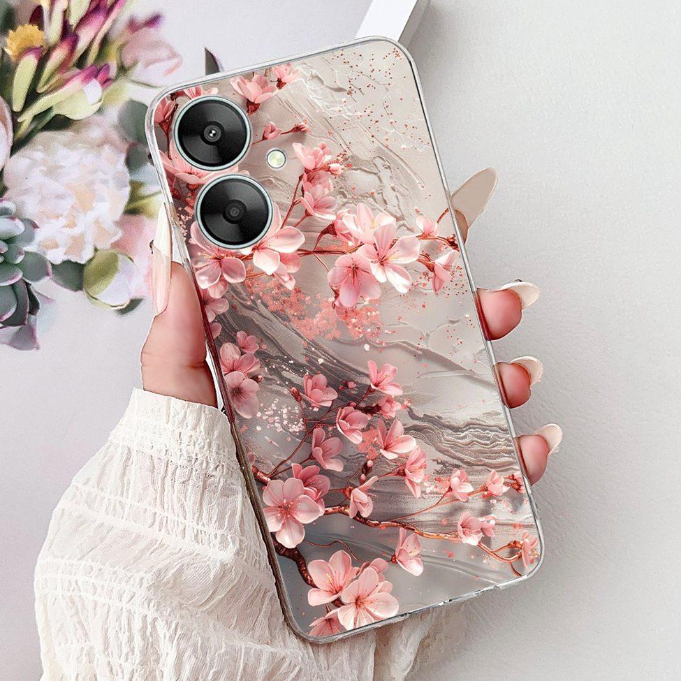 Clear Casing For Redmi 13C 13R 5G Cover For Redmi 13C 5G Case Luxury Butterfly Love Fashion Flowers Cool Cute Cartoon Painted