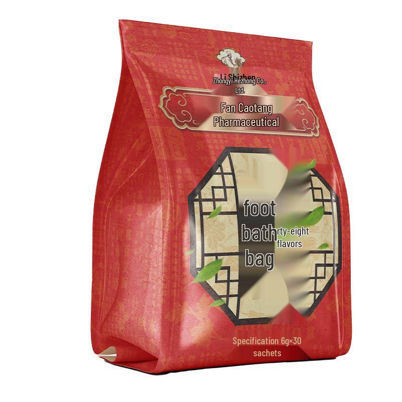 Ready Stock: Herbal Foot Soak Pack with 48 Flavors for Cold & Dampness Relief - Mugwort Fumigation for Home Use