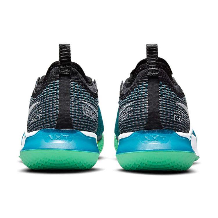 Nike Court React Vapor NXT Dark Teal Green Мужские кроссовки Black Green-Glow White CV0724-324