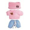 17cm Doll Clothes 3-Piece Hat Sweater Pants Sets Handmade Baby Doll Outfits Stylish Adorable Accessories for Doll Collectors