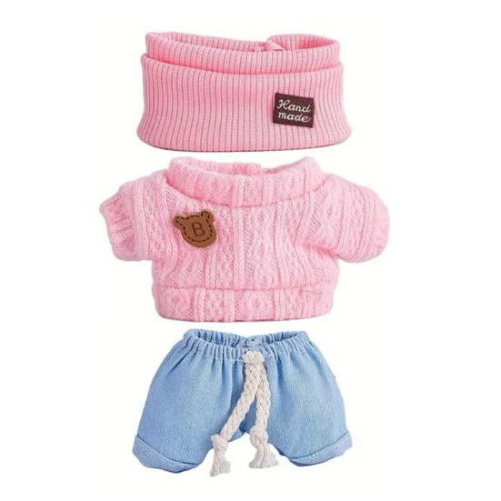 17cm Doll Clothes 3-Piece Hat Sweater Pants Sets Handmade Baby Doll