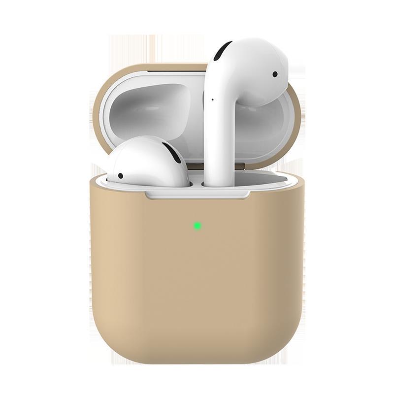 Pure Color AirPods 2 Apple Case Мягкий силиконовый защитный чехол для беспроводной Bluetooth-гарнитуры