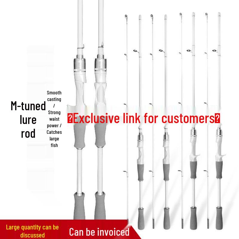 Exclusive Customer M-Action Lure Rod: Little White Single Rod with Gun & Straight Handle Set
