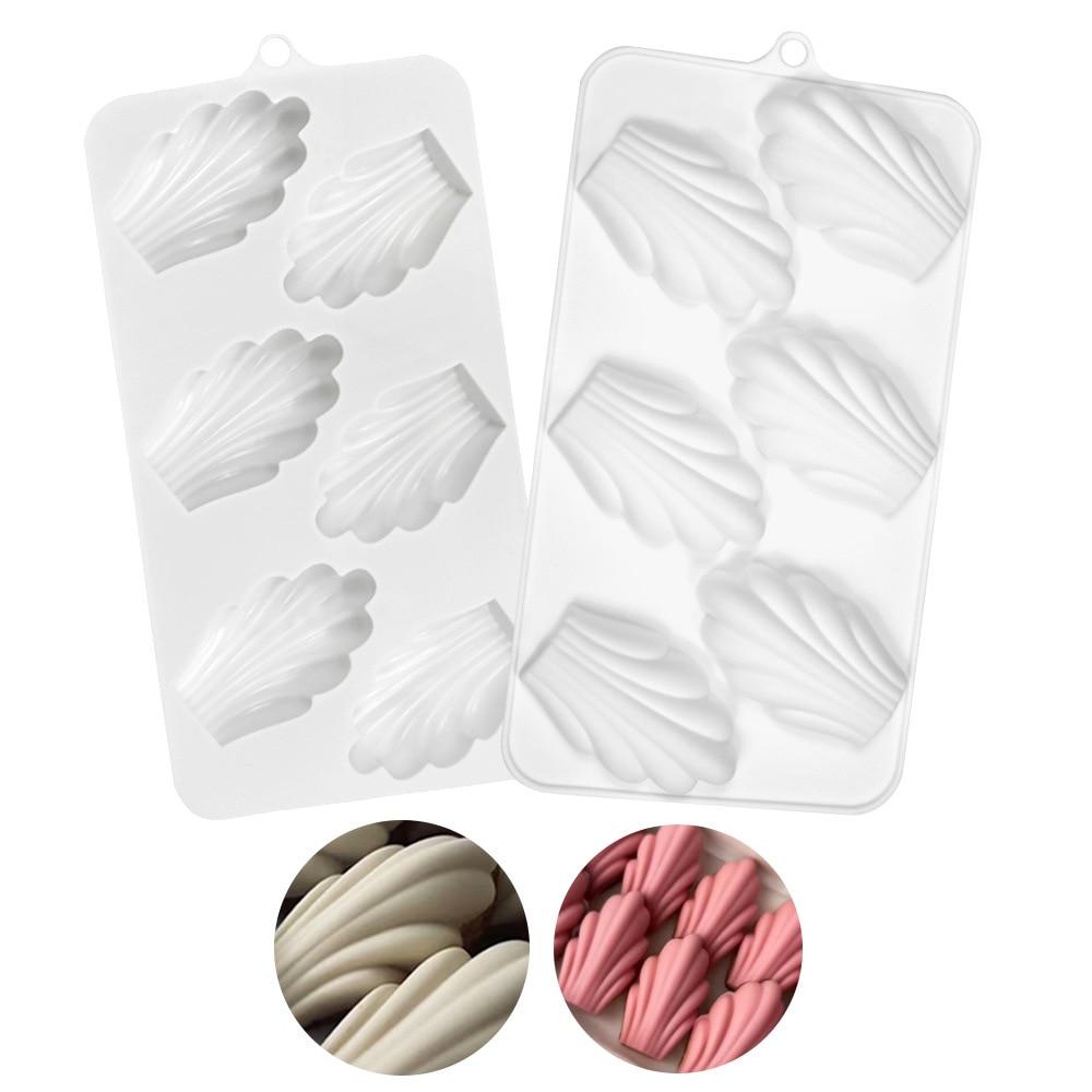 6 отверстий шоколадный мусс форма DIY Shell торт силиконовая форма французский десерт украшения торта инструменты для выпечки MIT