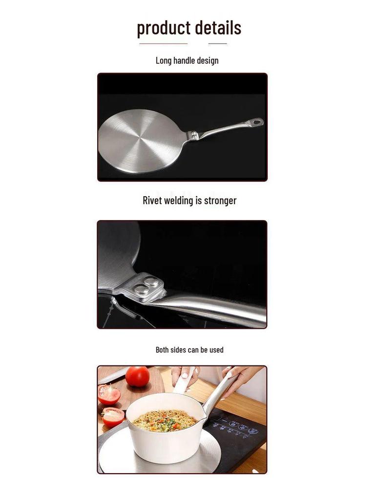 Stainless Steel Enamel Pot and Heat Conduction Casserole with Heat Insulation Plate