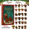 Dachshund Christmas Advent Calendar 2025, 24 Days Christmas Countdown Calendar, 2D Acrylic Cute Dachshund Holiday Tree Décor, for Dog Lovers