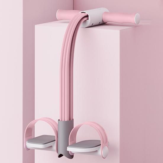 Педальный эспандер с цифровым счетчиком, многофункциональный натяжной трос, 4/6-трубчатый, эластичный, для йоги, педаль-пулемет, тренажер для растяжки тела, домашний спортзал, тренировки