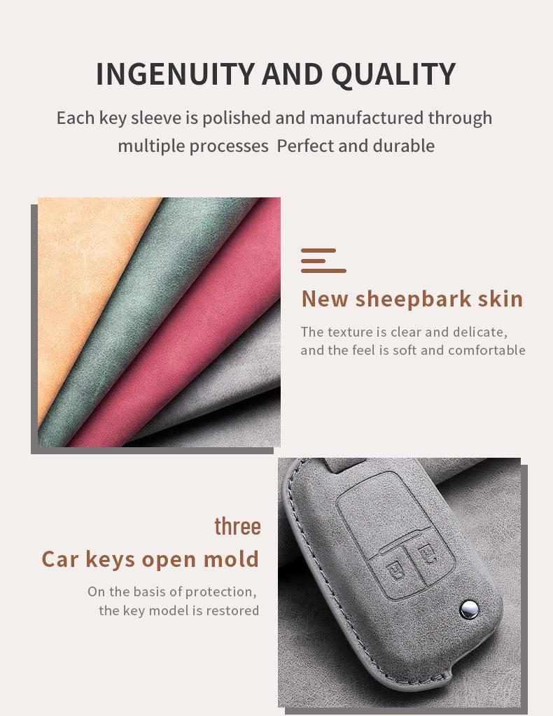 Чехол для ключа Chevrolet: Совместимо с складными ключами от Cruze, Malibu, Trax, Sail 3, Cavalier, Camaro и RV.