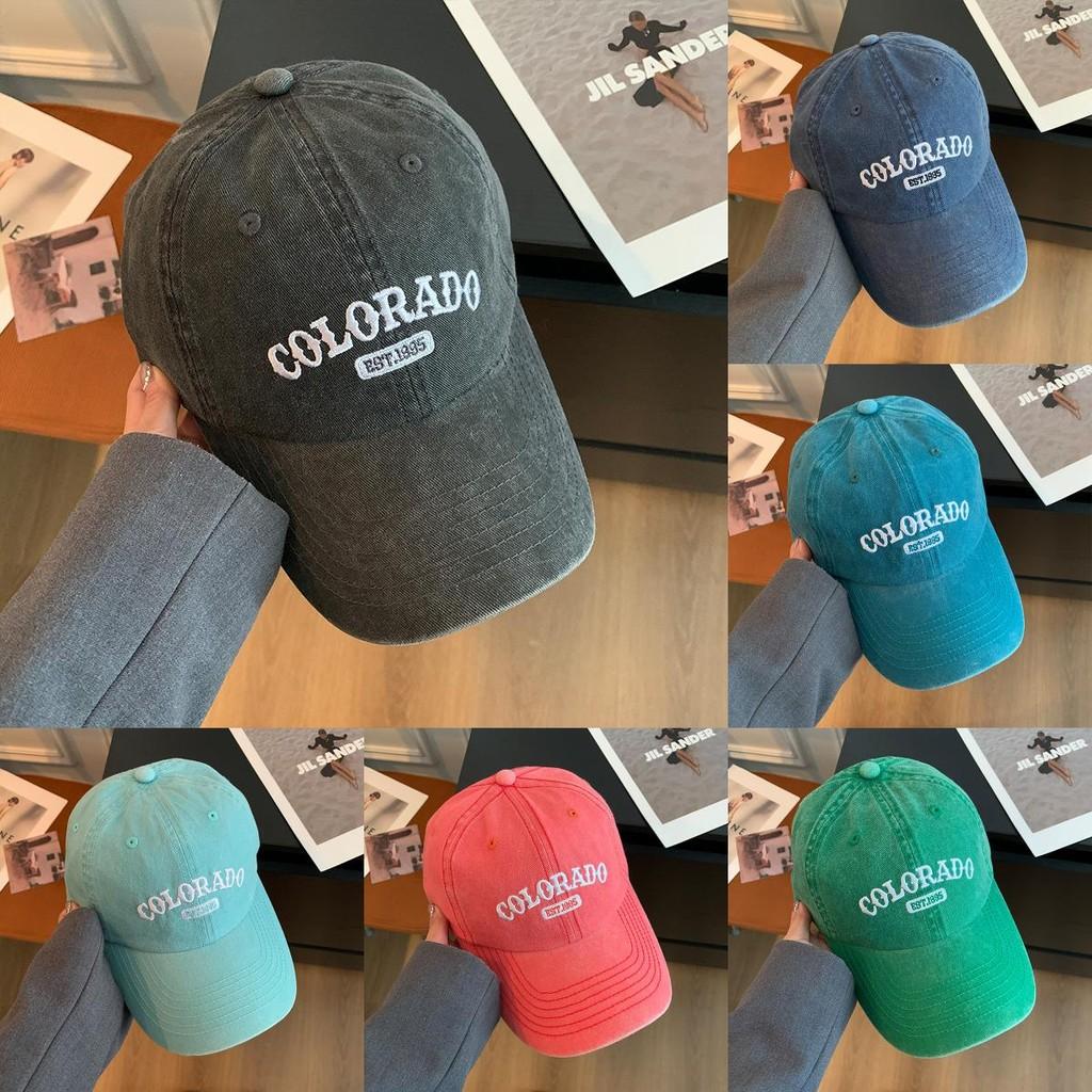 Embroidered Letter Colcrado Wide Brim Baseball Cap For Women Sun Protection