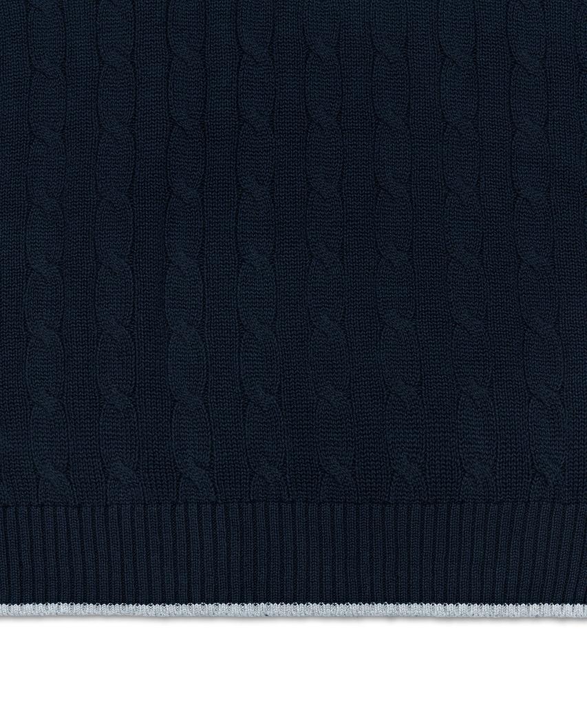 POLO RALPH LAUREN Cable Knit Cotton Sweater Vest - Multicolor