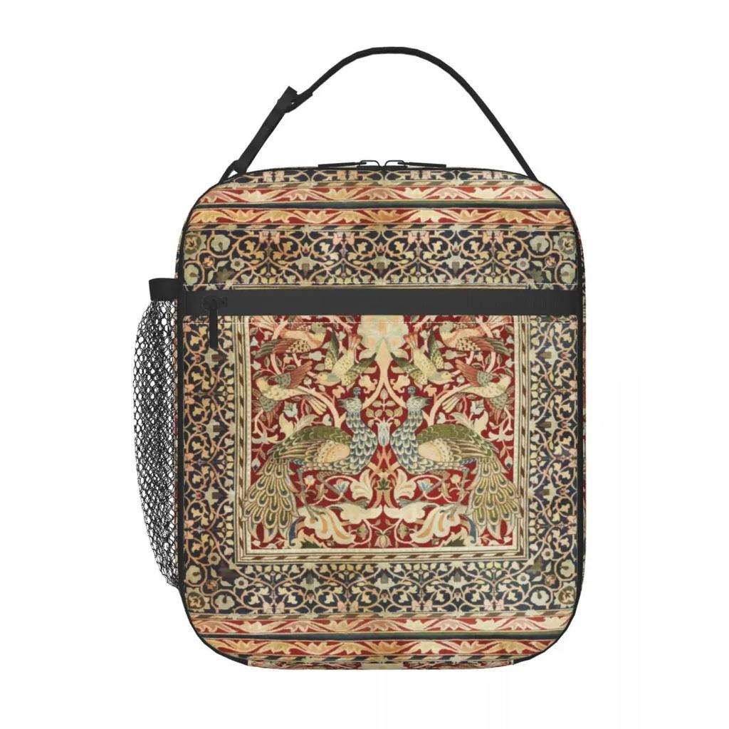William Morris Vintage термоизолированные сумки для ланча с цветочным текстильным узором переносной контейнер для ланча походная дорожная коробка для хранения еды
