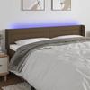 VidaXL LED Headboard Bedroom Furniture Double Bed Accessory Head of Bed Frame Interior Dark Brown 3123401