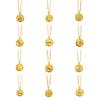 Pendant 12 Constellation Necklace Neck Jewelry Vintage Golden Necklace  Vacation