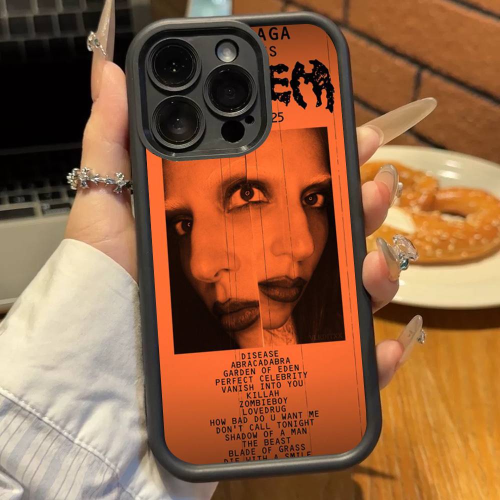 Певица Л-Леди Гага Mayhem Силиконовый Чехол для Телефона Для iPhone 17 Air 17 16 15 14 13 12 11 Plus Pro Max Ударопрочный Мягкий Чехол