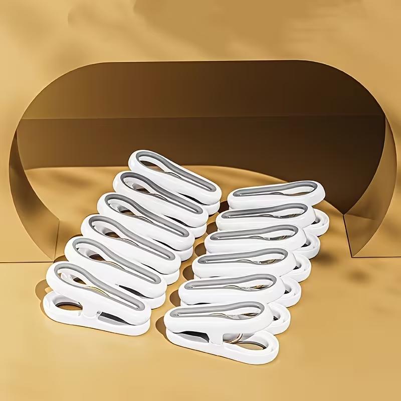 New 12/24/36-Piece Plastic Clothes Pins With Storage Basket Laundry Hanging Pegs For Socks Underwear Household Organization
