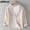 Spring and Summer Blazers for Men Daily Commute Breathable Casual Jackets Slim Cotton Linens Button Jacket Korean Style Men Clothing