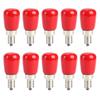 10Pcs 1.5W 110V E12 Candelabra Bulbs Red LED Candle Light Bulbs for Ceiling Lamp Desk Light