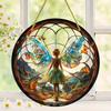 Suncatcher Stained Glass Effect Home Decor Christmas Gift Magic Forest Fairy