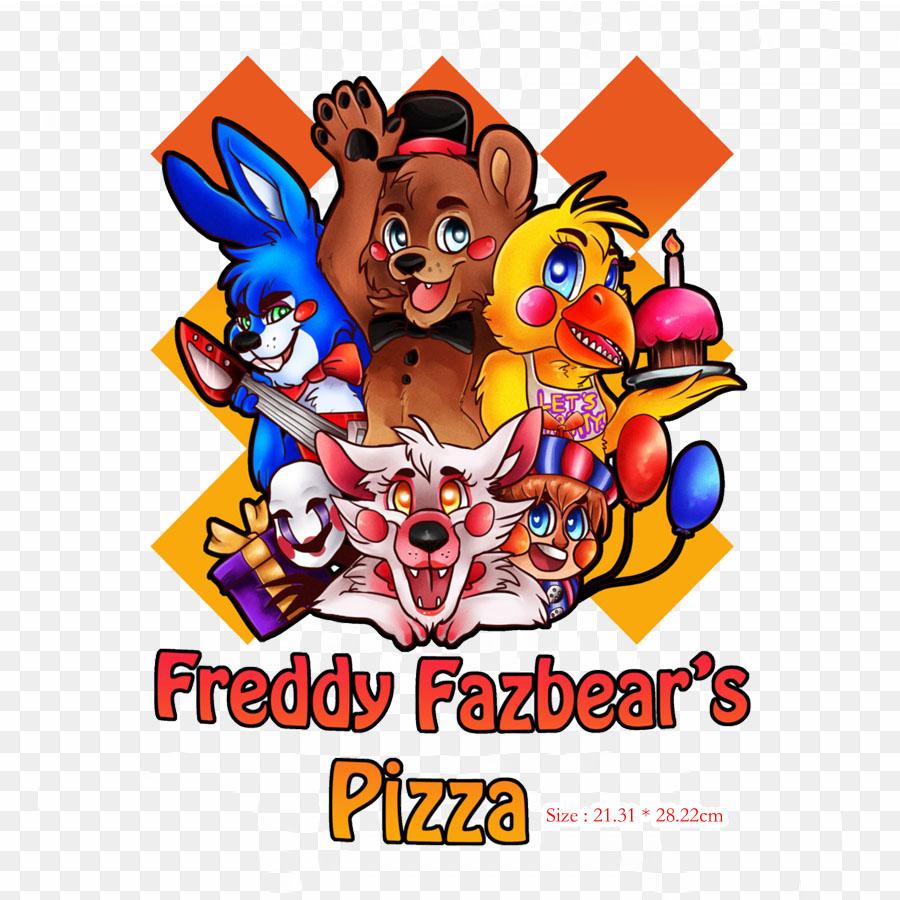 Nathanzica Oficial Withered Five Nights At Freddy's 2 Five Nights At Iron-on Transfers For Clothing Tshirt Bag Heat Transfer Stickers Iron On Patches