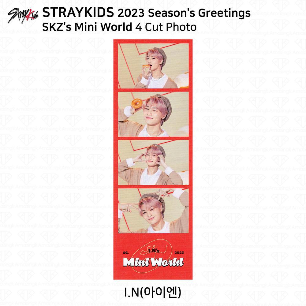 Stray Kids 2023 Новогодние поздравления Селфи Фотокарточка 4cut Photo JYP Shop Benefit