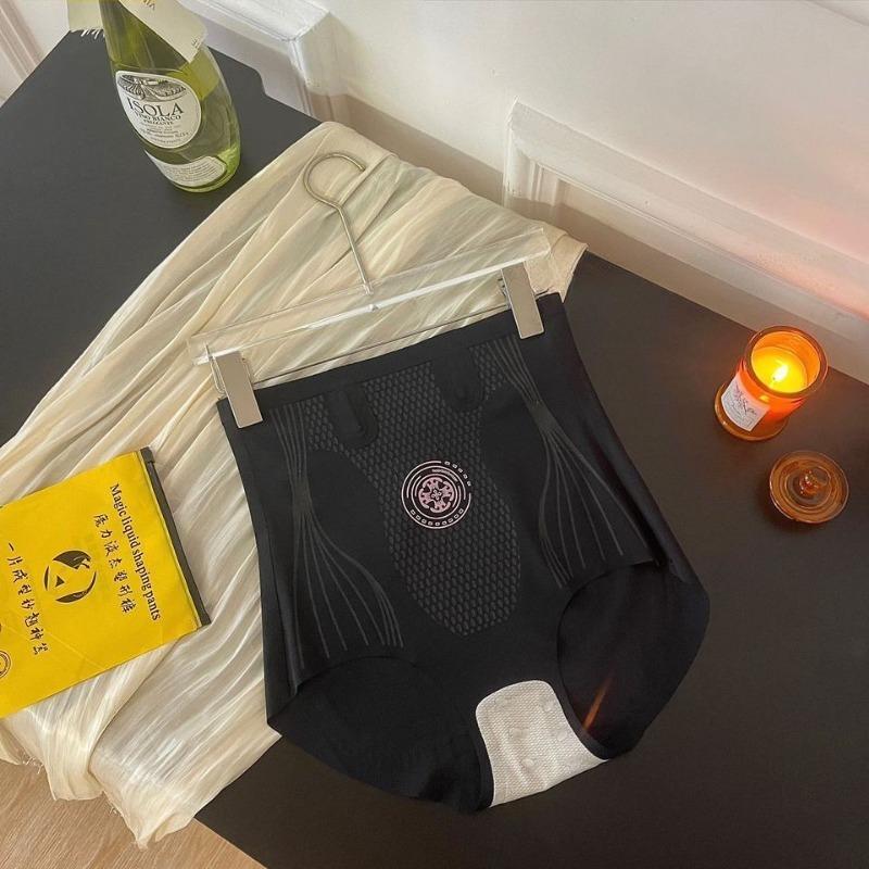 Женские трусики-корсет из ледяного шелка с высокой талией для подтяжки бедер, бесшовное корректирующее белье, пояс для живота, подтяжка ягодиц, утягивающие трусики для талии